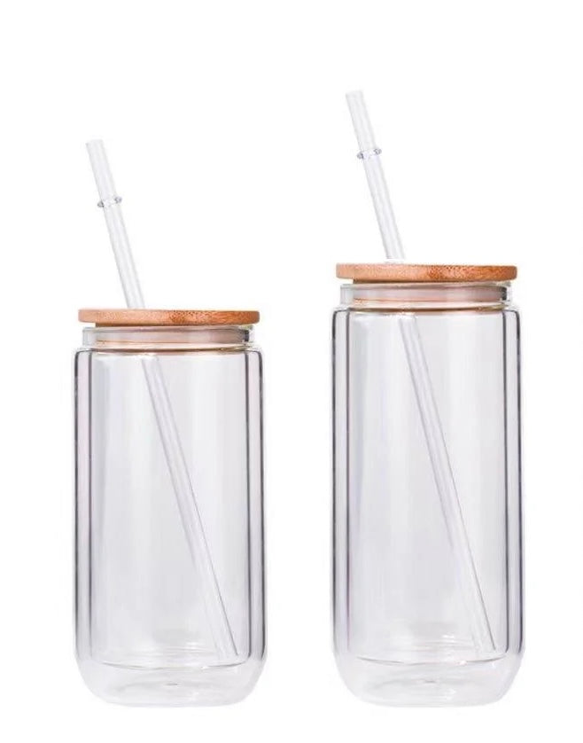 16oz, and 20oz Glass Snow Globe Cup